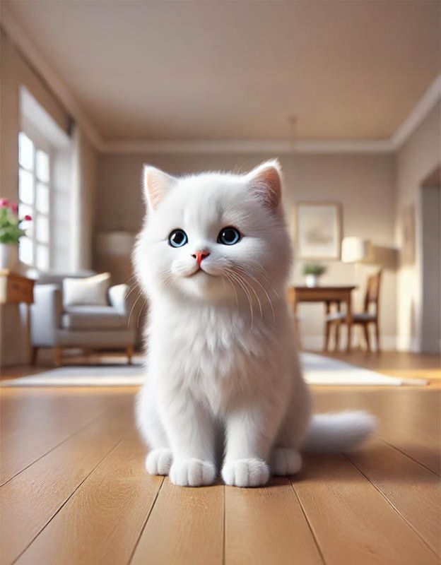 Grafika do bajki na dobranoc o kotku Czarnym Wibrysie – bajka dla dzieci