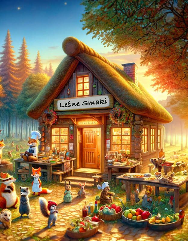 Opowieść o magicznym gotowaniu w sercu lasu.