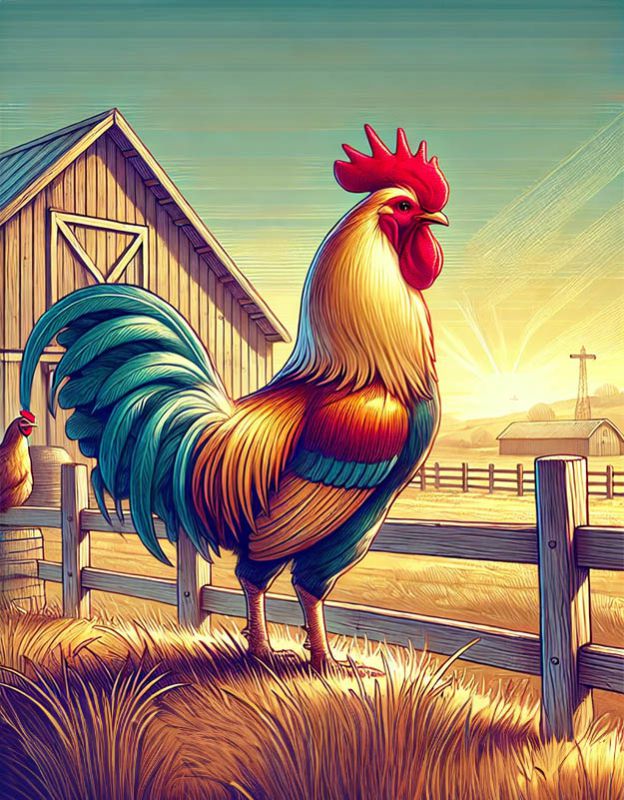 opowieści o kuchni, humorystyczne bajki, koguty i rosół