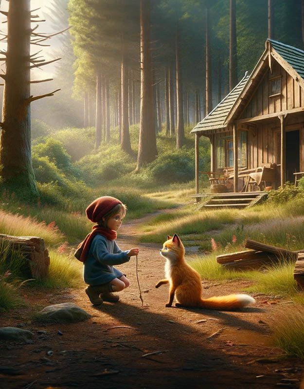 Róża i kot Filemon odkrywają wartość przyjaźni.