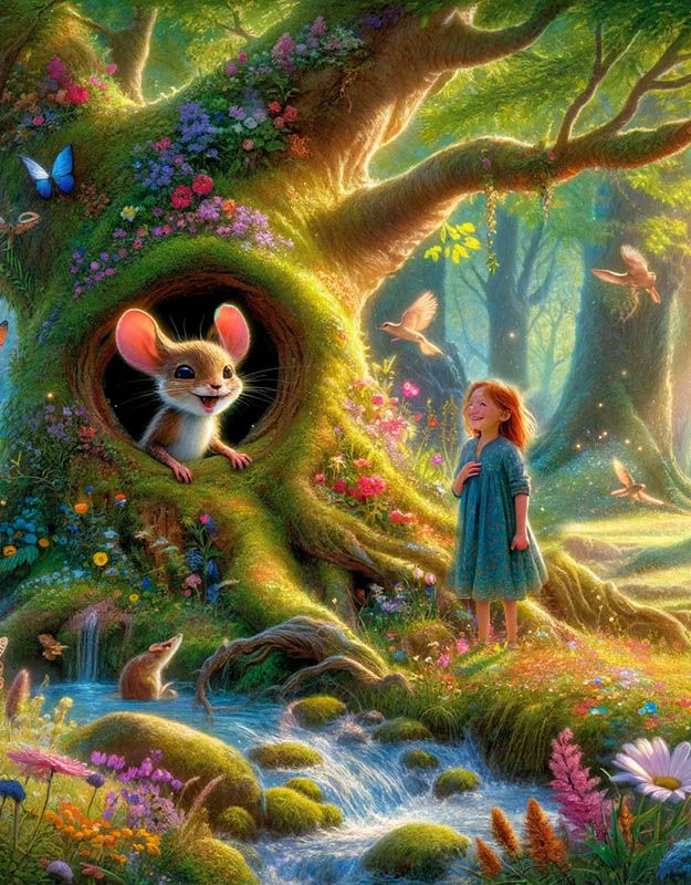 Zosia i Mimi ratują las przed niebezpieczeństwem.